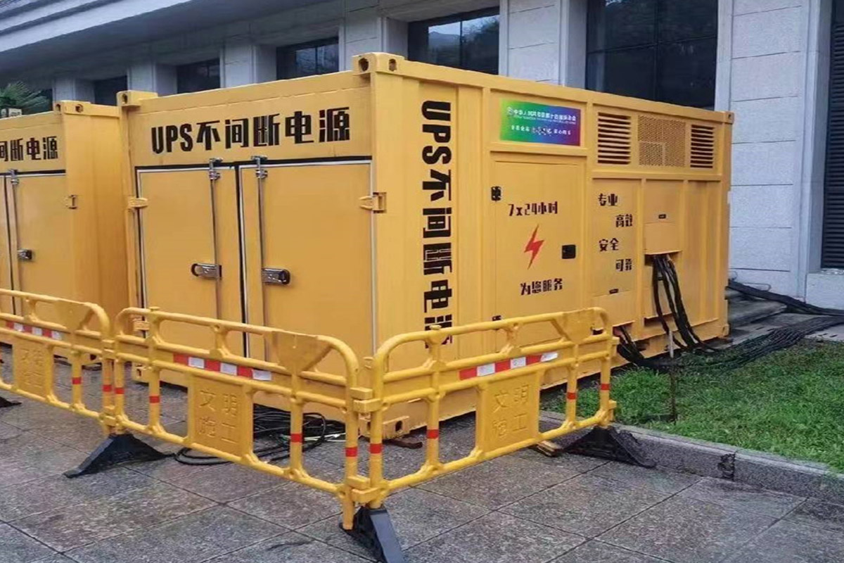随县发电机租赁施工现场